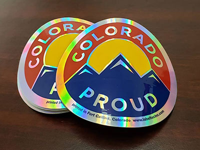 colorado proud metallic labels and stickers